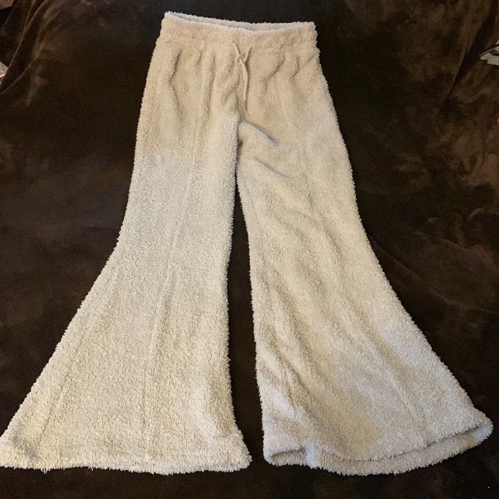 Soft & Fuzzy Pajama bottoms. They’re Grey, have strings & they’re XS!